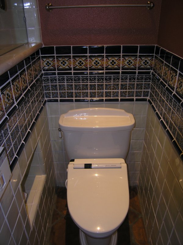 Mexican Tile Close By Toilet Area Mexican Home Decor