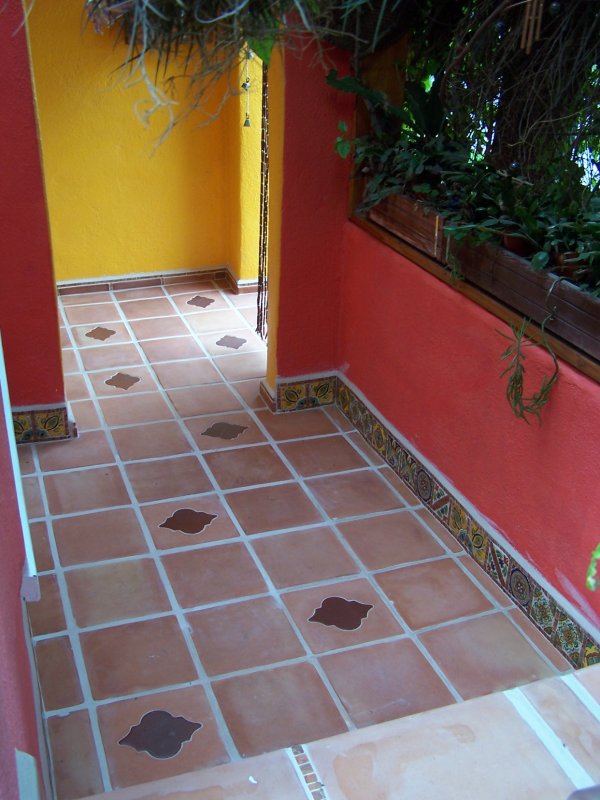 Inserts Into Saltillo Floor Tile And Mexican Decorative Tile
