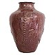 Folk Art Lizard Copper Vase