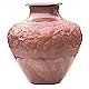Folk Art Birds Copper Vase
