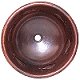 Hammered Round Fish Bathroom Copper Sink