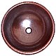 Hammered Round Bathroom Copper Sink II
