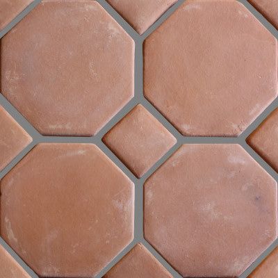 Octagon Clay Lincoln Mexican Floor Tile Details