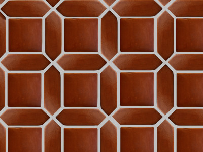 Lincoln Picket Clay Floor Tile Close-Up