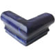 Washed Cobalt Blue Chair Rail Corner Molding