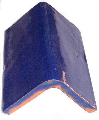 Cobalt Blue Talavera Clay V-Cap Close-Up