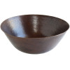 Big Weathered Hammered Copper Bowl