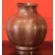 Folk Art Sanded Pumpkin Copper Vase