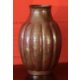 Folk Art Pumpkin Copper Vase