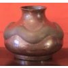 Arts & Crafts Chiseled Embossed Copper Vase