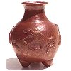 Tiny Three-leg Nature Copper Vase