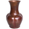 Bottom Pronged Hammered Copper Vase
