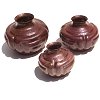 Three-Set Tiny Squared Copper Vases