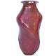 Small Oval Twisted Hammered Copper Vase