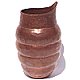 Hammered Round Snail Copper Vase