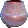 Arts & Crafts Chiseled Hammered Copper Vase
