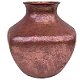 Big Squared Hammered Copper Vase