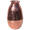 Arts & Crafts Tall Polished Hammered Copper Vase