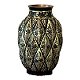 Folk Art Pineapple Silver & Copper Vase