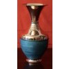 Folk Art Turquoise/Polished Copper Vase