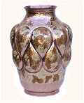 Arts & Crafts Drops Golden Copper Vase