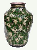Arts & Crafts Twisted Alcatraz Copper Vase