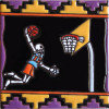 TalaMex Basketball Player. Day-Of-The-Dead Clay Tile