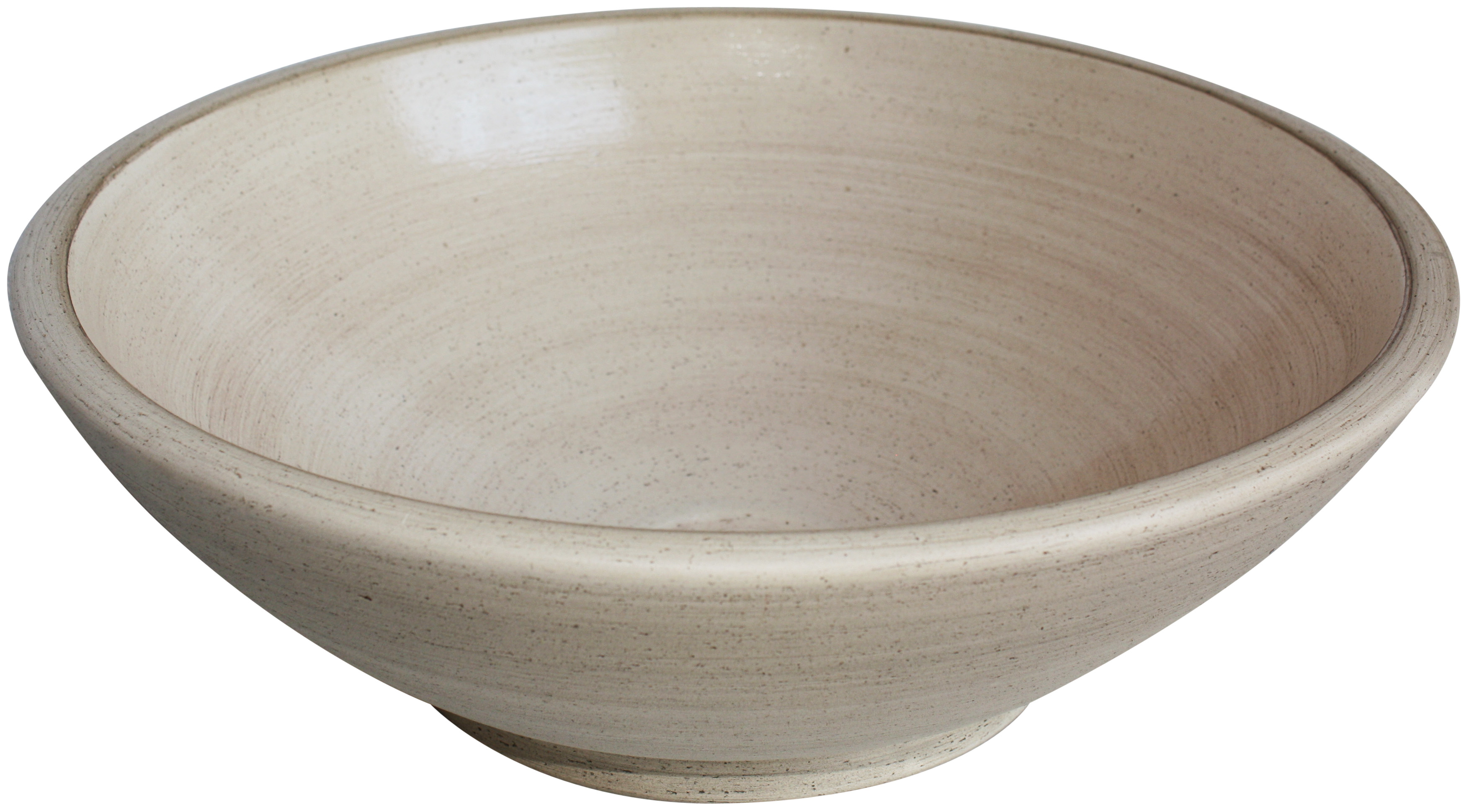 TalaMex Olivos Fango Ivory Ceramic Vessel Sink