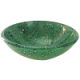 Above Counter Glass Vessel Basin - Green Water Drip