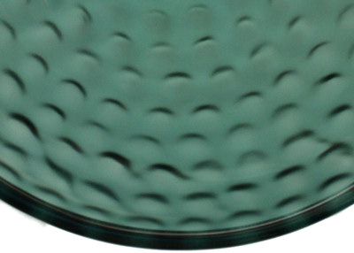 Above Counter Glass Vessel Basin - Clear Green Close-Up