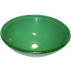 Above Counter Glass Vessel Basin - Green
