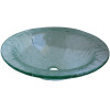 Above Counter Glass Vessel Basin - Water Drops
