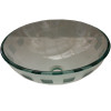 Above Counter Glass Vessel Basin - Frosted
