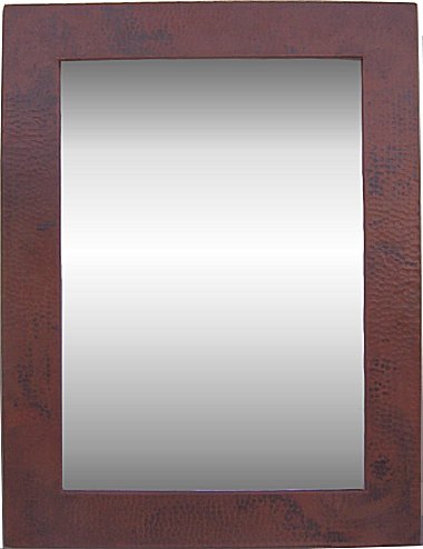 Medium Hammered Copper Mirror