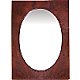 Big Hammered Oval Copper Mirror