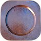 Squared Hammered Copper Plate