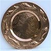 Hand Hammered Fish Natural Copper Plate