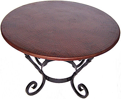 48 Round Copper Table Top 3 Colors To Choose From Tops Table Top Choices Brown 48