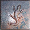 Lizard Hammered Copper Tile