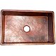 Hammered Flat Copper Kitchen Sink V