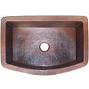 Farmhouse Rounded Hammered Kitchen Copper Sink
