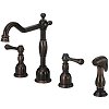 Widespread Oil Rubbed Bronze Two-Handle Kitchen Sink Faucet
