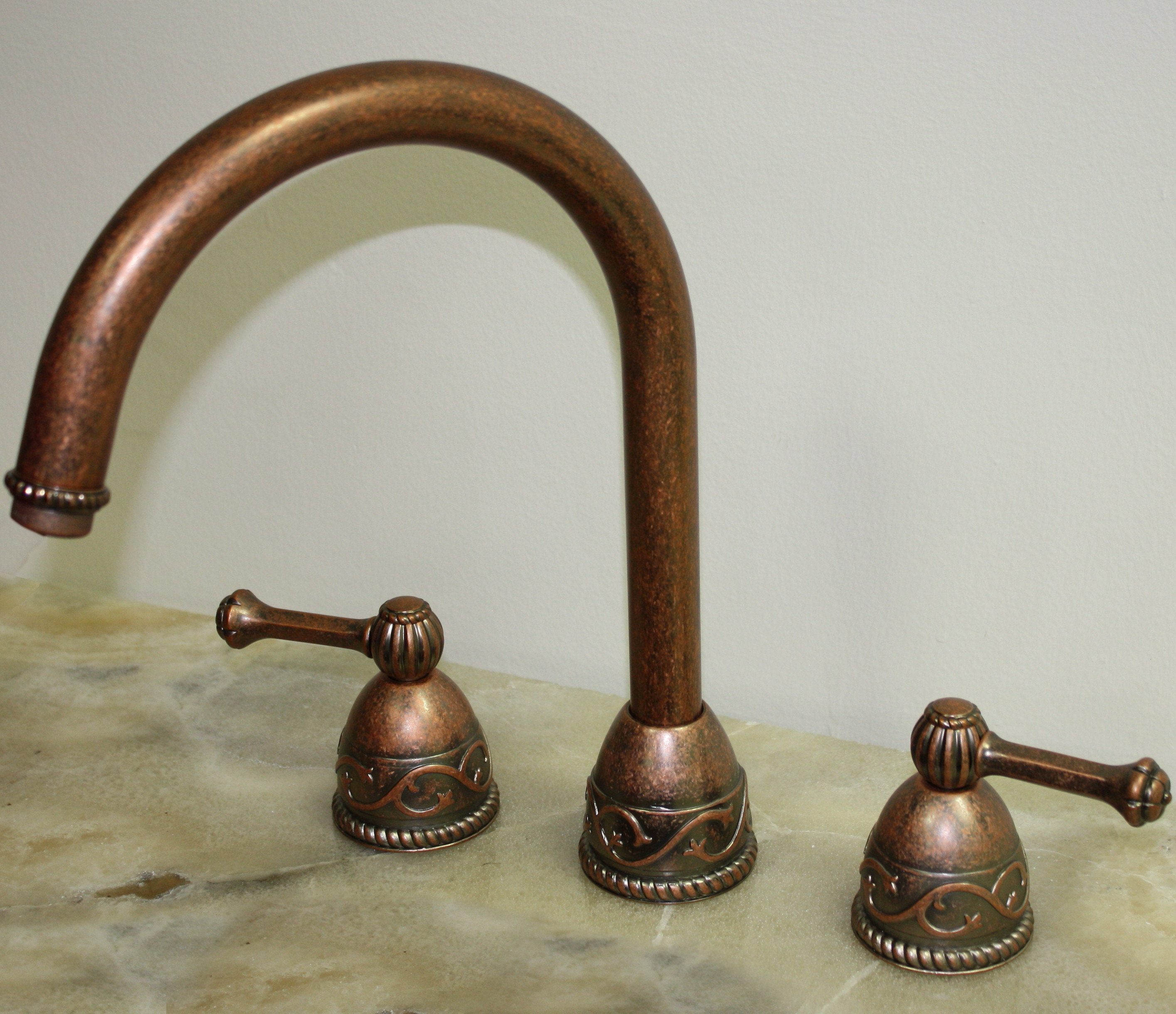 Bella Villa Weathered Copper Kitchen Sink Faucet