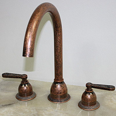 Kitchen Sink Sprayers on Navajo Weathered Copper Kitchen Sink Faucet 361127 1