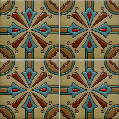 TalaMex Bindweed Malibu Tile Close-Up