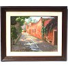 Santa Monica Village. Mexican Fine Oil Painting