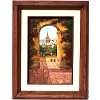 Bougainvillea Arch. Mexican Contemporary Oil Painting