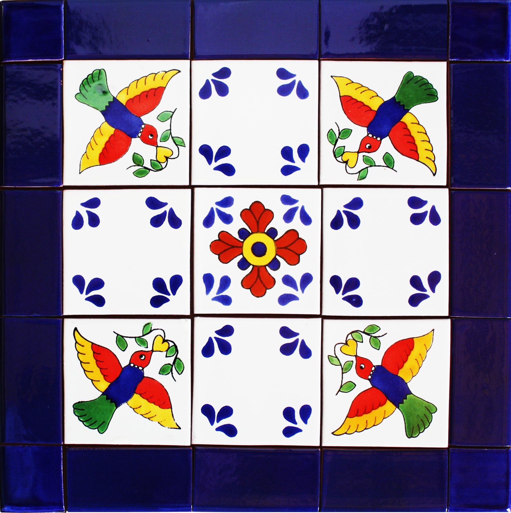 TalaMex Belmonte Mexican Tile Set Backsplash Mural