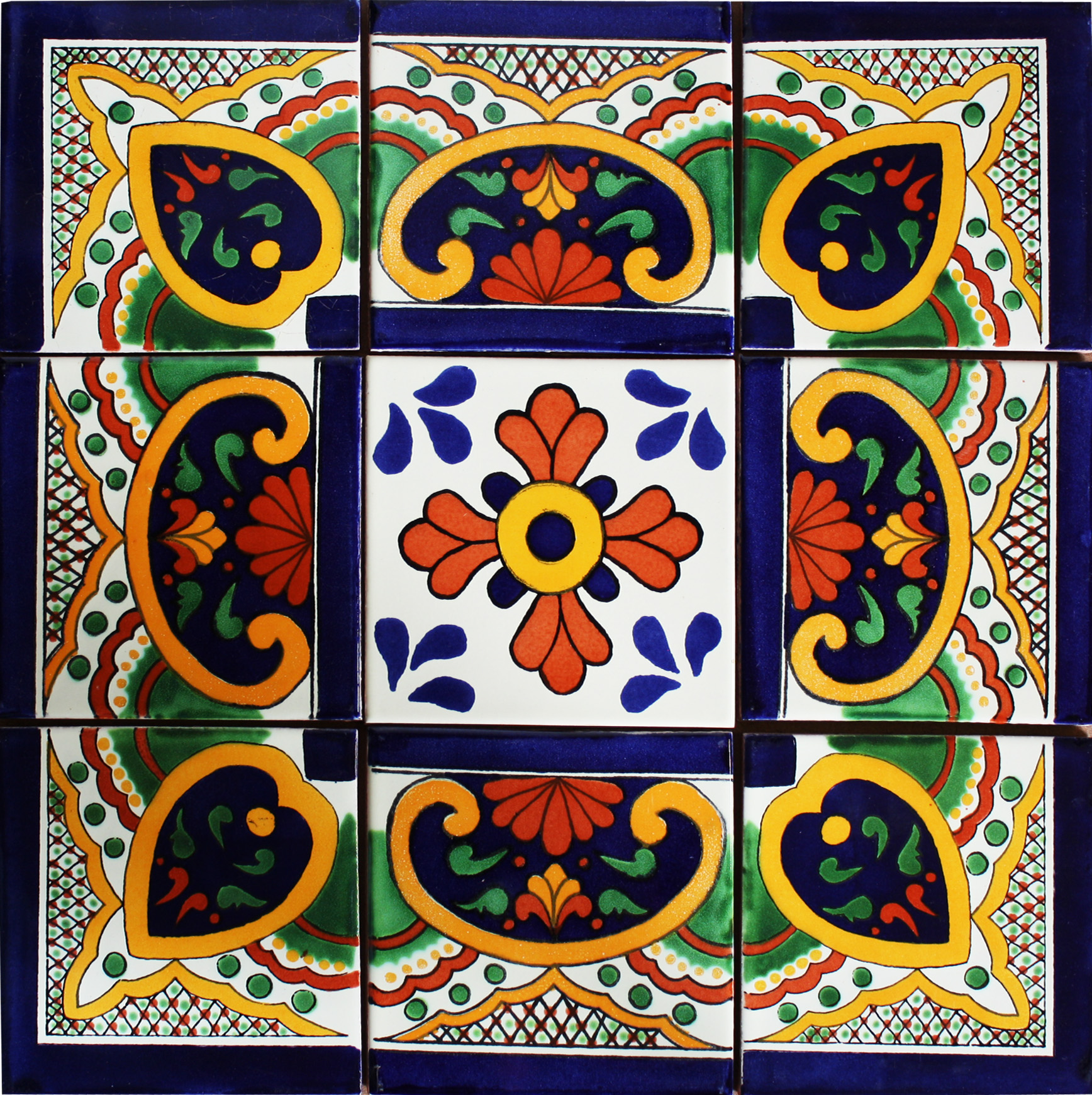 TalaMex Soria Mexican Tile Set Backsplash Mural