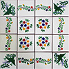 TalaMex Ventillas Mexican Tile Set Backsplash Mural